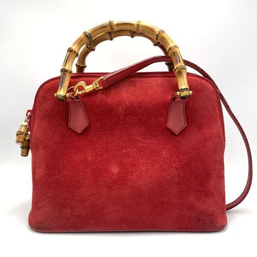 GUCCI Suede Bag Handbag Shoulder